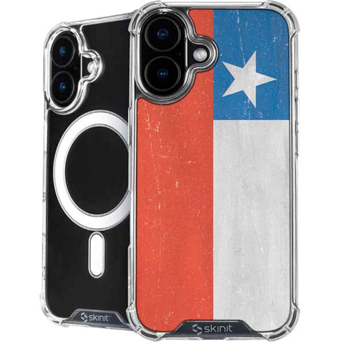 Chile Flag Distressed iPhone 16 MagSafe Case